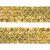 Тесьма с пайетками D16, шир. 35 мм/уп. 25+/-1 м, цвет золото - купить в Коврове. Цена: 1 281.60 руб.