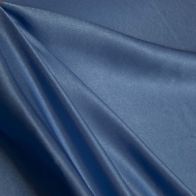 Поли креп-сатин 16-4132, 125 (+/-5) гр/м2, шир.150см, цвет голубой - купить в Коврове. Цена 155.57 руб.