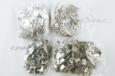 Крючки брючные 4 шипа "Стром" 144 шт. никель - купить в Коврове. Цена: 383.97 руб.