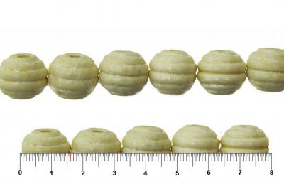 0309-Бусины деревянные "ОмТекс", 16 мм, упак.50+/-3шт, цв.035-белый - купить в Коврове. Цена: 62.22 руб.