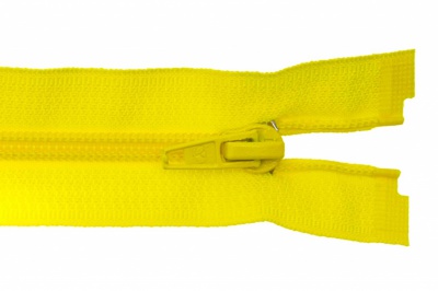 Спиральная молния Т5 131, 90 см, автомат, цвет жёлтый - купить в Коврове. Цена: 14.20 руб.
