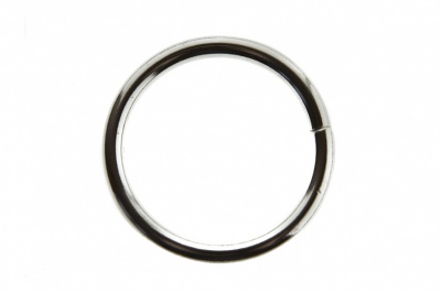 Кольцо металлическое d-32 мм, цв.-никель - купить в Коврове. Цена: 3.57 руб.
