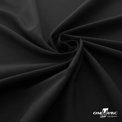 Плательная ткань "Невада", 120 гр/м2, шир.150 см, цвет чёрный - купить в Коврове. Цена 254.22 руб.
