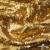 Трикотажное полотно, Сетка с пайетками,188 гр/м2, шир.140 см, цв.-тем.золото (#51) - купить в Коврове. Цена 505.15 руб.