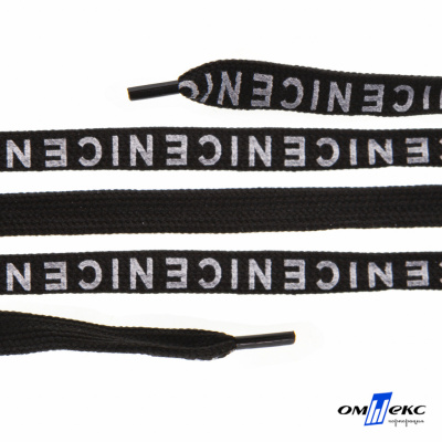 Шнурки #107-06, плоские 130 см, "СENICE" , цв.чёрный - купить в Коврове. Цена: 23.03 руб.