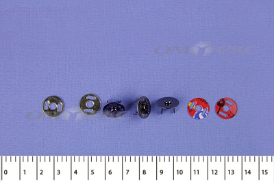 Кнопки магнитные МКМ-02, диам. 18 мм, чёрный никель - купить в Коврове. Цена: 14.49 руб.