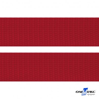 Красный - цв.171- Текстильная лента-стропа 550 гр/м2 ,100% пэ шир.50 мм (боб.50+/-1 м) - купить в Коврове. Цена: 797.67 руб.