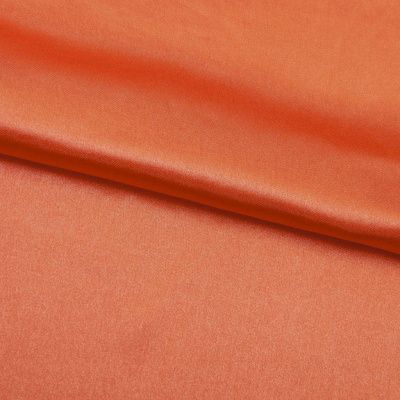 Поли креп-сатин 18-1445, 120 гр/м2, шир.150см, цвет оранжевый - купить в Коврове. Цена 157.15 руб.