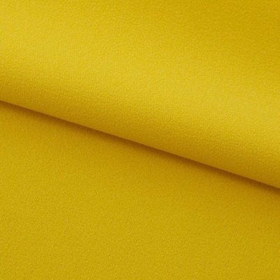 Креп стрейч Амузен 14-0756, 85 гр/м2, шир.150см, цвет жёлтый - купить в Коврове. Цена 194.07 руб.