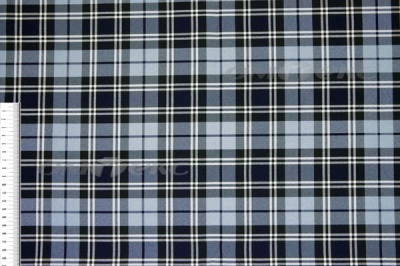 Ткань костюмная клетка Т7274 2004, 220 гр/м2, шир.150см, цвет т.синий/гол/бел - купить в Коврове. Цена 