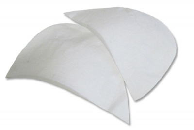 Плечевые накладки И-8 НЦ, составные, цвет белый - купить в Коврове. Цена: 47.27 руб.