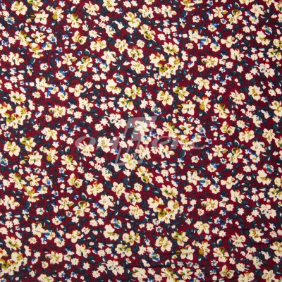 Плательная ткань "Софи" 5.1, 75 гр/м2, шир.150 см, принт растительный - купить в Коврове. Цена 243.96 руб.