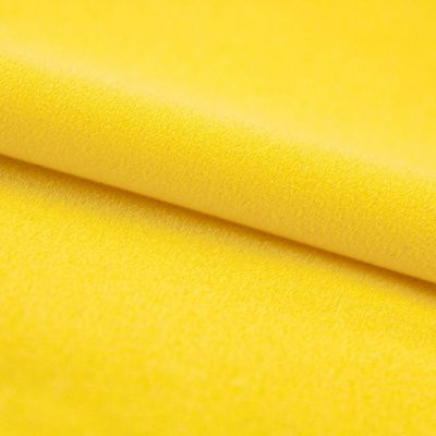 Креп стрейч Амузен 12-0752, 85 гр/м2, шир.150см, цвет жёлтый - купить в Коврове. Цена 194.07 руб.
