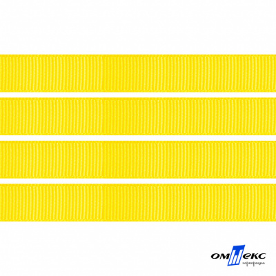 Репсовая лента 020, шир. 6 мм/уп. 50+/-1 м, цвет жёлтый - купить в Коврове. Цена: 88.45 руб.