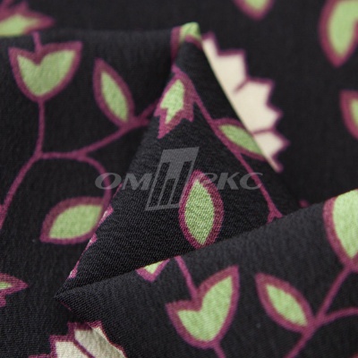 Плательная ткань "Фламенко" 10.1, 80 гр/м2, шир.150 см, принт растительный - купить в Коврове. Цена 243.96 руб.
