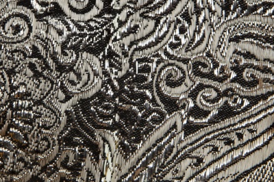 Ткань костюмная жаккард №11, 140 гр/м2, шир.150см, цвет тем.серебро - купить в Коврове. Цена 383.29 руб.
