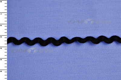 Тесьма плетеная "Вьюнчик"/черный - купить в Коврове. Цена: 48.11 руб.