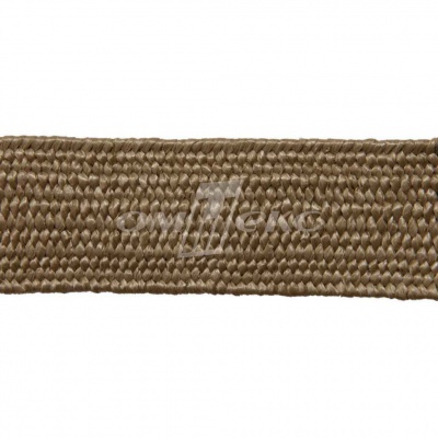 Тесьма отделочная полипропиленовая плетеная эластичная #2, шир. 40мм, цв.- соломенный - купить в Коврове. Цена: 51.51 руб.