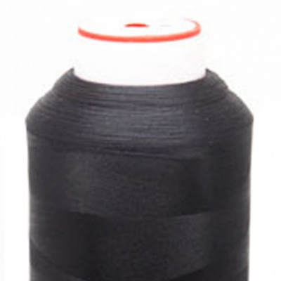 Нитки текстурированные некручёные, намот. 5 000 м, цвет чёрный - купить в Коврове. Цена: 70.43 руб.