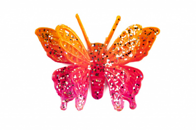 Бабочка декоративная пластиковая #10 - купить в Коврове. Цена: 7.09 руб.