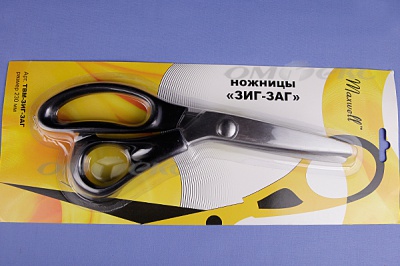 Ножницы ЗИГ-ЗАГ "MAXWELL" 230 мм - купить в Коврове. Цена: 1 041.25 руб.