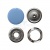 Кнопка рубашечная (закрытая) 9,5мм - эмаль, цв.182 - св.голубой - купить в Коврове. Цена: 5.74 руб.