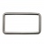 Рамка металлическая прямоугольная, 40 х 15 мм- тём.никель - купить в Коврове. Цена: 4.60 руб.