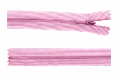 Молния потайная Т3 513, 60 см, капрон, цвет св.розовый - купить в Коврове. Цена: 10.13 руб.