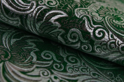Ткань костюмная жаккард, 135 гр/м2, шир.150см, цвет зелёный№4 - купить в Коврове. Цена 441.94 руб.