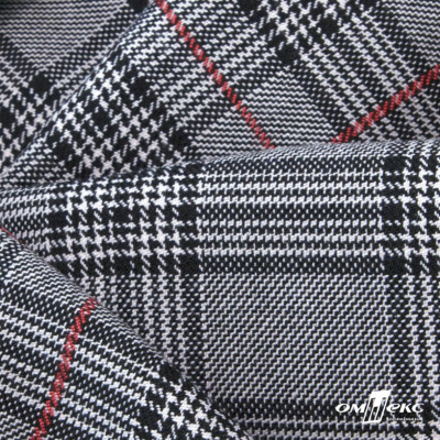 Ткань костюмная "Клер" 80% P, 16% R, 4% S, 200 г/м2, шир.150 см,#10 цв-серый/красный - купить в Коврове. Цена 412.02 руб.