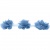 Тесьма плетеная "Рюш", упак. 9,14 м, цвет голубой - купить в Коврове. Цена: 45.87 руб.