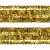 Тесьма с пайетками D16, шир. 20 мм/уп. 25+/-1 м, цвет золото - купить в Коврове. Цена: 786.13 руб.