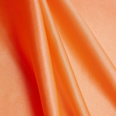 Поли креп-сатин 16-1543, 120 гр/м2, шир.150см, цвет персик - купить в Коврове. Цена 155.57 руб.