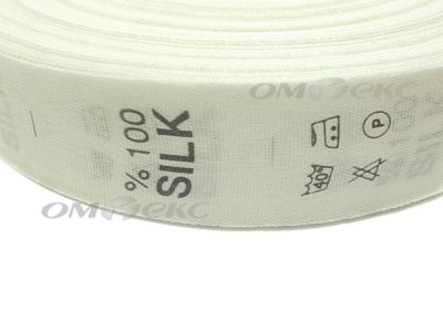 Состав и уход за тк.100% Silk (1000 шт) - купить в Коврове. Цена: 520.46 руб.