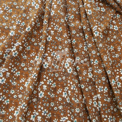 Плательная ткань "Фламенко" 11.1, 80 гр/м2, шир.150 см, принт растительный - купить в Коврове. Цена 239.03 руб.