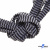 Шнурки #107-07, плоские 130 см, двухцветные цв.серый/чёрный - купить в Коврове. Цена: 23.03 руб.